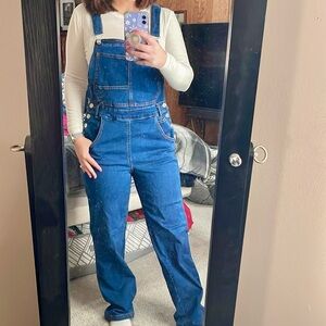 NWOT Amazon dark wash overalls